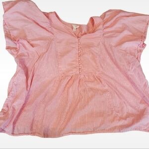 Women's Pink Striped Top